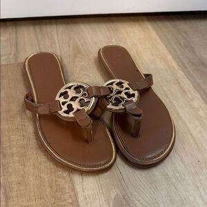 Tory Burch Miller Brown Sandals Size 38